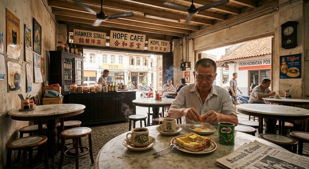 A nostalgic traditional Malaysian kopitiam